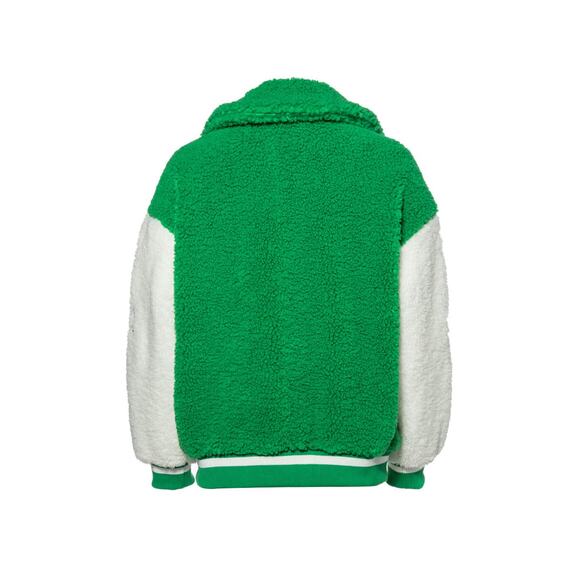 Azalea Wang Teddy Green Varsity Jacket - Picture 2 of 6